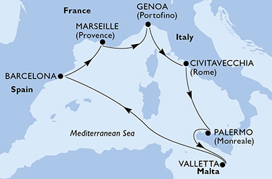 Nyugat-Mediterrán körút Marseilleből