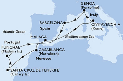 12 napos mediterrán körút