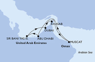 Az Emirátusok és Omán - csoportos tengeri hajóút - OTP Travel Utazási Iroda