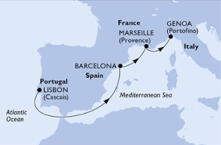 Lisszabon Marseille mini hajóút