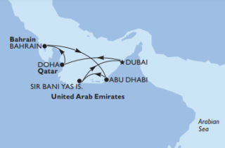 Karácsonyi hajóút - Az Emirátusok, Katar és Bahrein - csoportos tengeri hajóút - OTP Travel Utazási Iroda