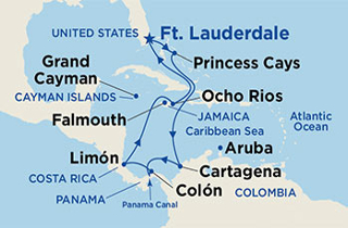Panama Costa Rica karib hajóút