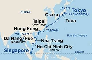 Tokiótól Szingapúrig délkelet-ázsiai hajóút OTP Travel