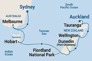 Új-Zéland – Tasmánia – Ausztrália  hajóút OTP Travel Utazási Iroda
