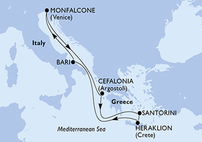 Santorini, Kréta és az Adria - csoportos MSC tengeri hajóút - OTP Travel Utazási Iroda
