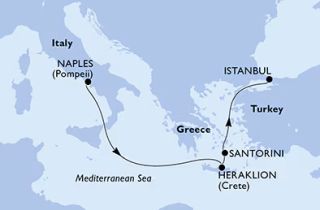 Nápolytól Isztambulig - csoportos MSC tengeri hajóút - OTP Travel Utazási Iroda