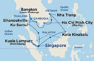 Malaysia, Thailand és Vietnam