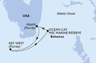 Miami – Key West – Ocean Cay (Bahama-szigetek) - csoportos tengeri hajóút - OTP Travel Utazási Iroda